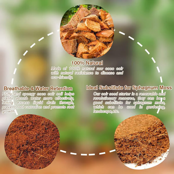 đ„„Premium Organic Coconut Coir Bricks for Plants