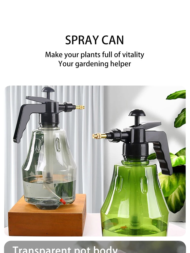 Compact Pressure Sprayer - Garden Watering & Plant Misting Bottle