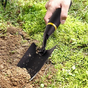 Professional Garden Shovel - Steel Blade & Rubber Handle