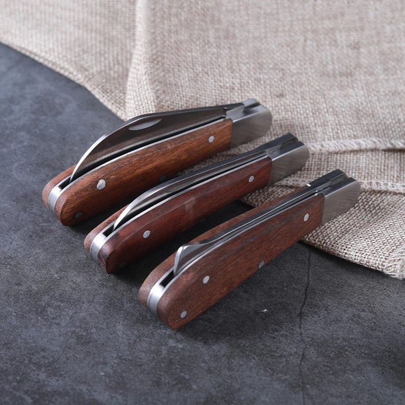 Foldable Grafting Knife – Stainless Steel Pruning Tool for Bonsai & Plants