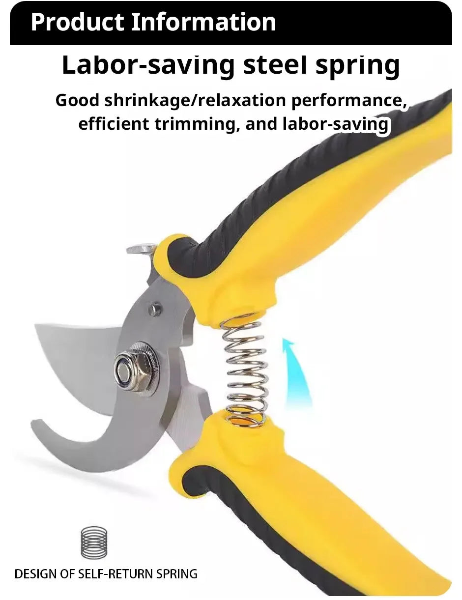 Professional Garden Pruning Shears - Sharp Branch Trimmer for Plants & Flowers