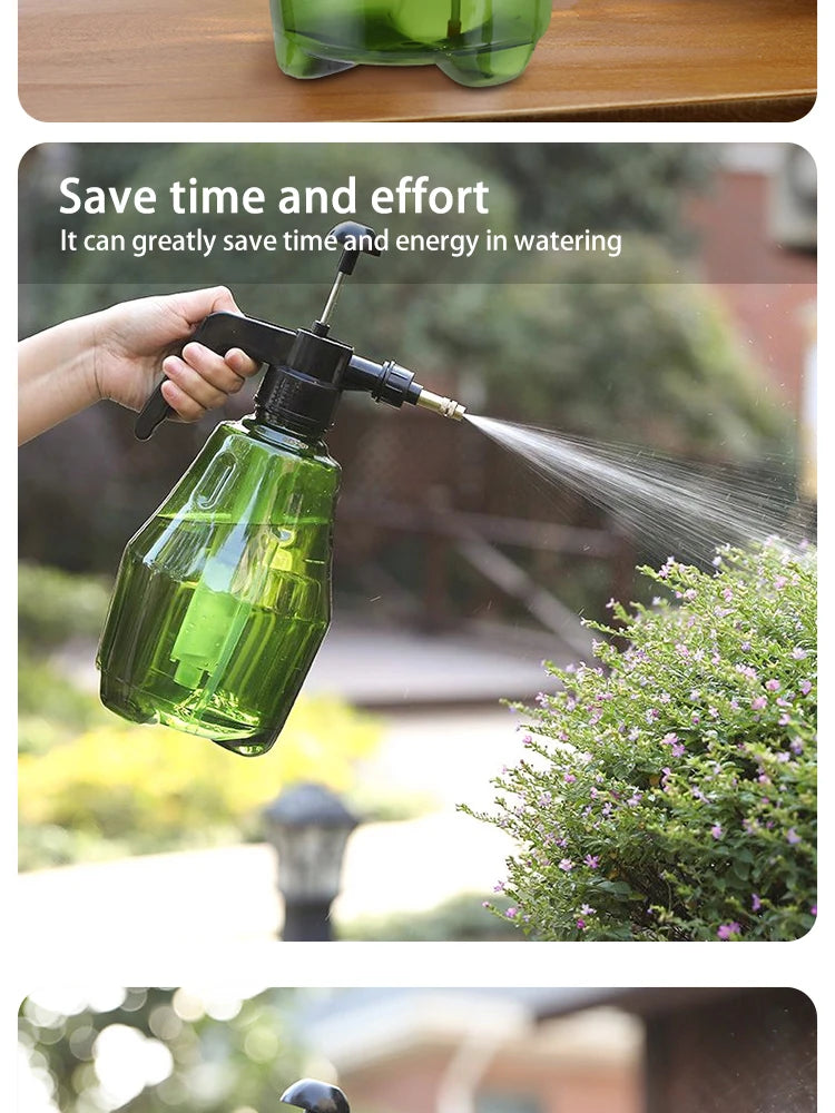 Compact Pressure Sprayer - Garden Watering & Plant Misting Bottle