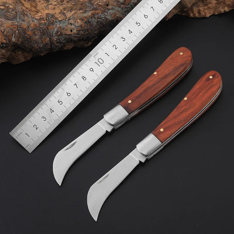 Foldable Grafting Knife – Stainless Steel Pruning Tool for Bonsai & Plants