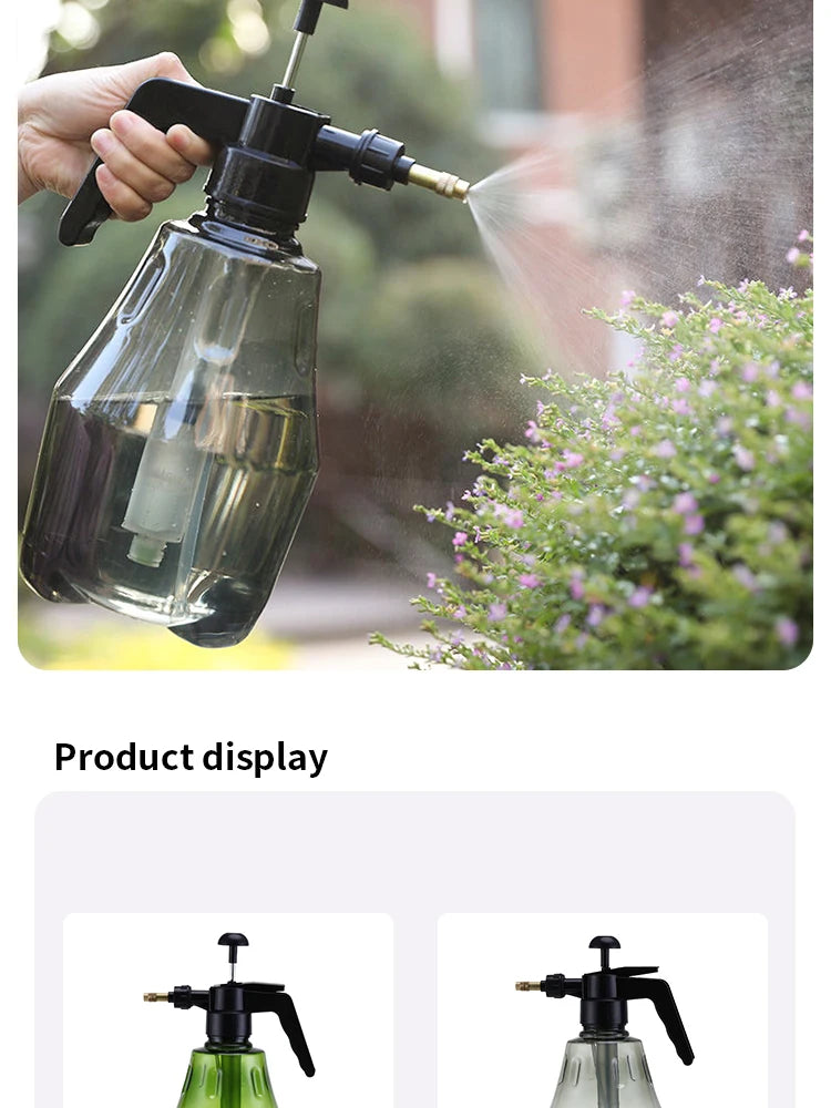 Compact Pressure Sprayer - Garden Watering & Plant Misting Bottle