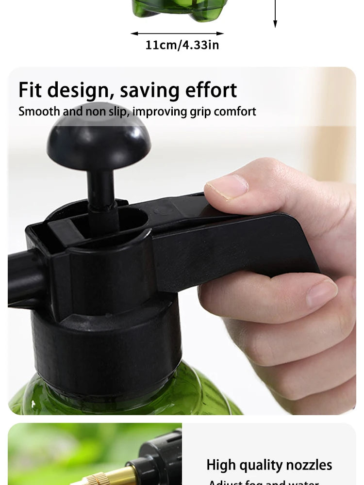 Compact Pressure Sprayer - Garden Watering & Plant Misting Bottle