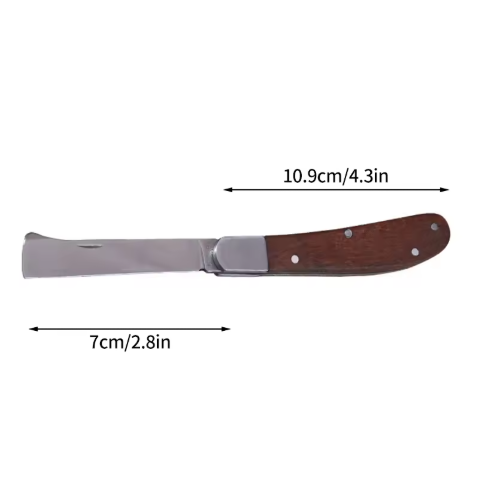 Foldable Grafting Knife – Stainless Steel Pruning Tool for Bonsai & Plants