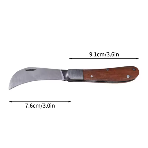 Foldable Grafting Knife – Stainless Steel Pruning Tool for Bonsai & Plants