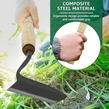 Japanese Weeding Sickle - Composite Steel Blade with Wooden Handle