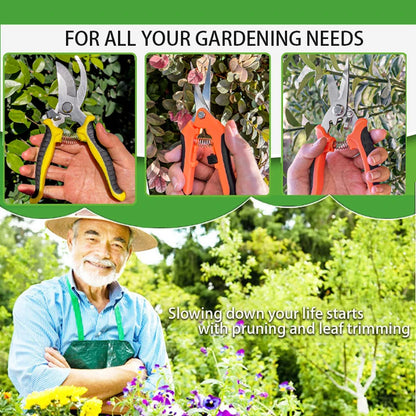 3pcs Stainless Steel Garden Scissors Set (Pruner, Multi-Tool)