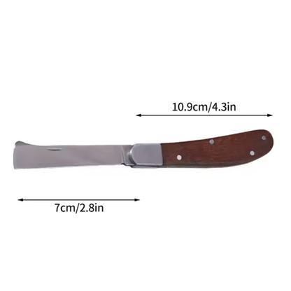 Foldable Grafting Knife – Stainless Steel Pruning Tool for Bonsai & Plants